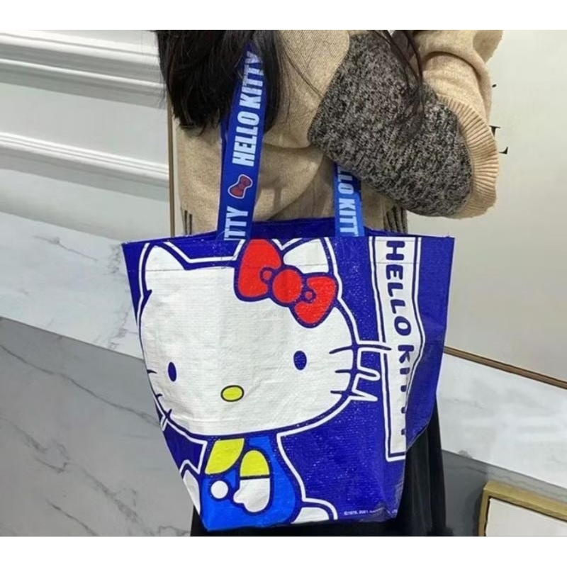 พร้อมส่ง🛍 กระเป๋า คิตตี้ Hello Kitty 😺  กระเป๋ากระสอบ กระเป๋า pvc - รูปที่ 2