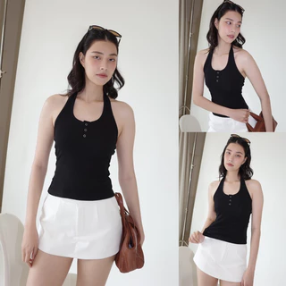 (ไม่ผลิตเพิ่ม)BEMYCHIC เสื้อคล้องคอ รุ่น Sally top