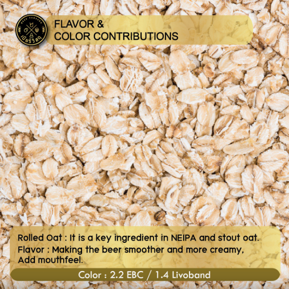 Flaked (Roll) Oat (500 g.) EBC 2.2, L 1.4