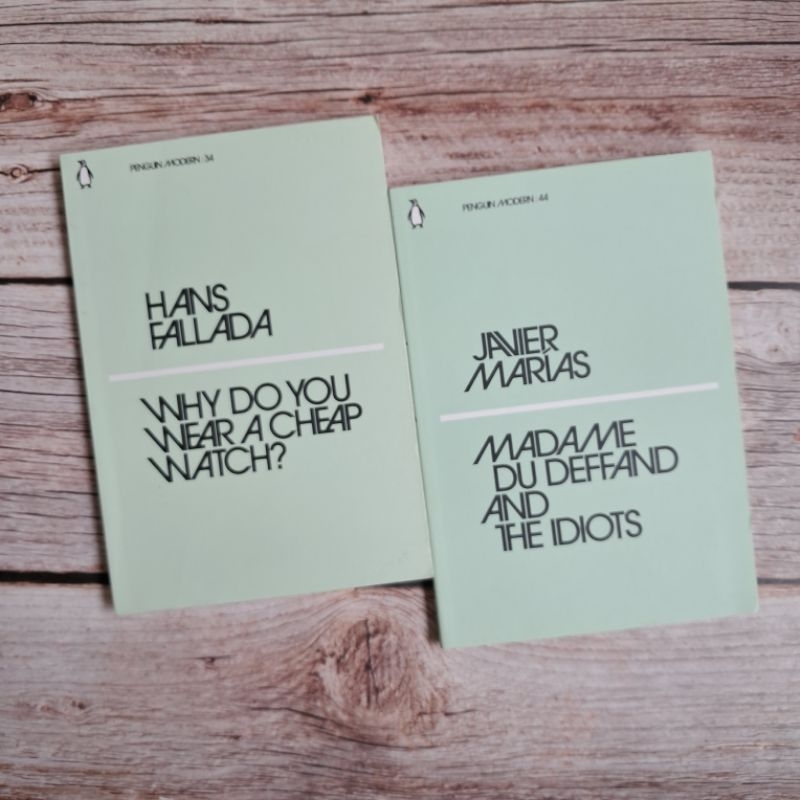 #มือสอง #Nonfiction:Madame Du Deffand and the Idiots(Javier Marías),Why Do You Wear a Cheap Watch?(H