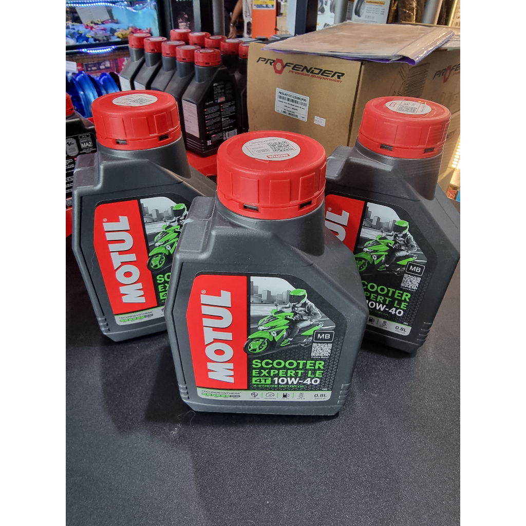 ☑️น้ำมันเครื่อง MOTUL Scooter Expert LE 10W-30/10W-40 ขนาด 0.8 ลิตร น้ำมันเครื่อง กึ่งสังเคราะห์