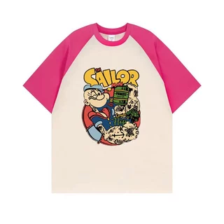 เสื้อยืดสวยๆผู้หญิงแฟชั่นฤดูร้อน oversize เสื้อผ้าสาวอวบคนอ้วนไซส์ใหญ่ เสื้อโอเวอร์ไซส์สไตล์เกาหลี ลายการ์ตูนญี่ปุ่น