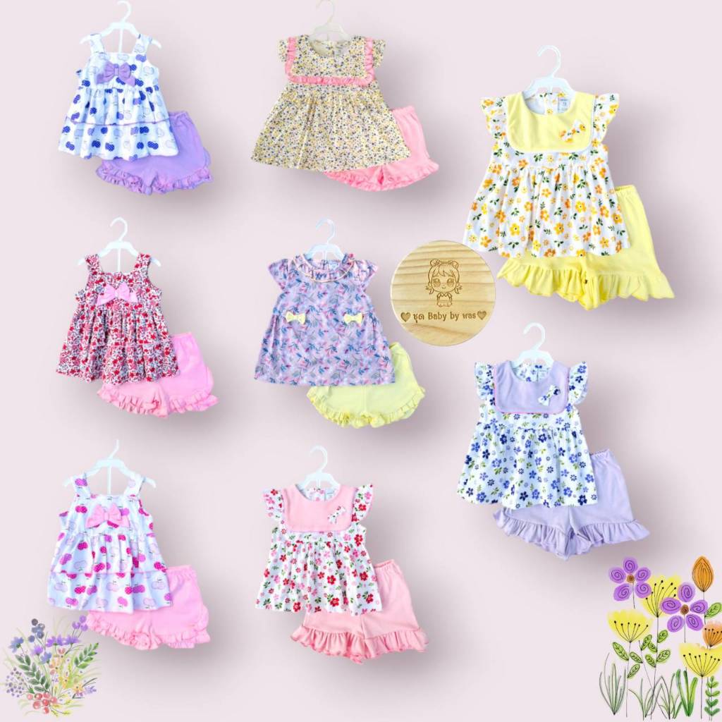 ต.51 carter's เสื้อผ้าเด็กผู้หญิง ชุดเซ็ทเสื้อกางเกง 12/18/24m