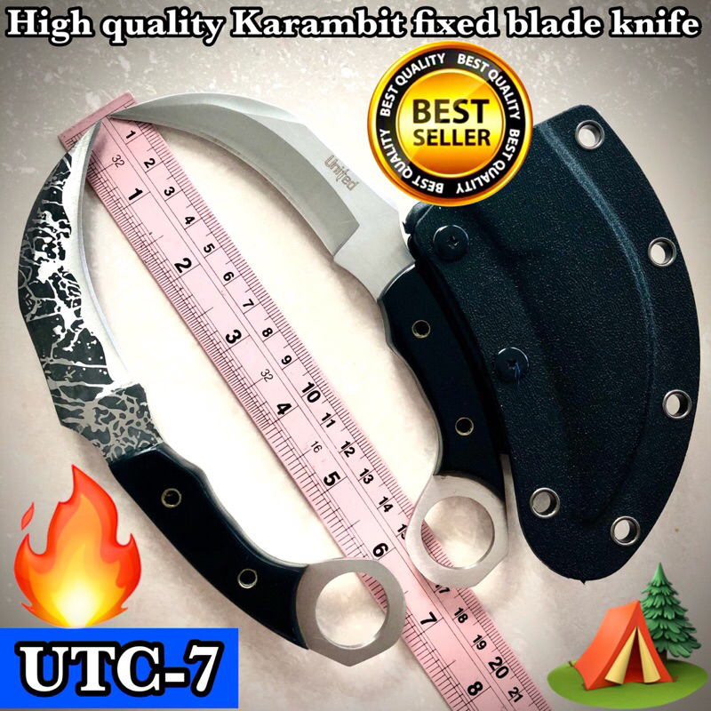 High quality Karambit fixed blade knife UTC-7 for collection and use camping 🏕️