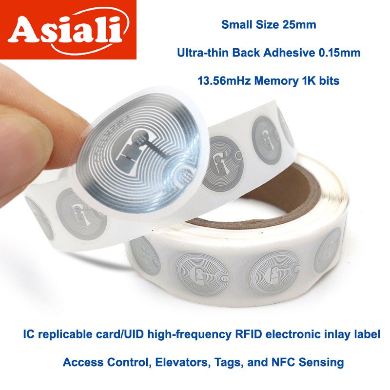 High Frequency IC RFID Card 13.56MHz UID Electronic Tag Sticker for Access Control and Logistics