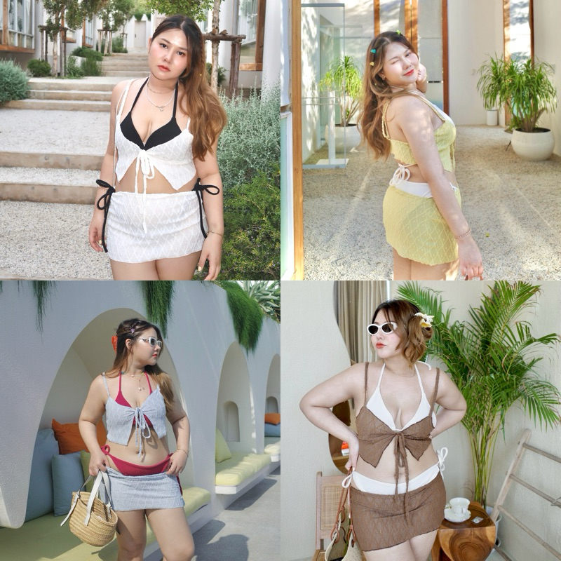 Sunbeam Set ชุดเซทบิกีนี่ 4 ชิ้น - merrychubbyhouse