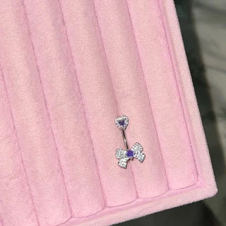 (ขายดี)จิวสะดือสแตนเลสแท้ พร้อมส่ง💗ความยาวก้าน4ระดับ 6,8,10,12mm เปลี่ยนได้แจ้งในหมายเหตุ ไม่แจ้งส่งยาวมาตรฐาน10mmให้ค่ะ