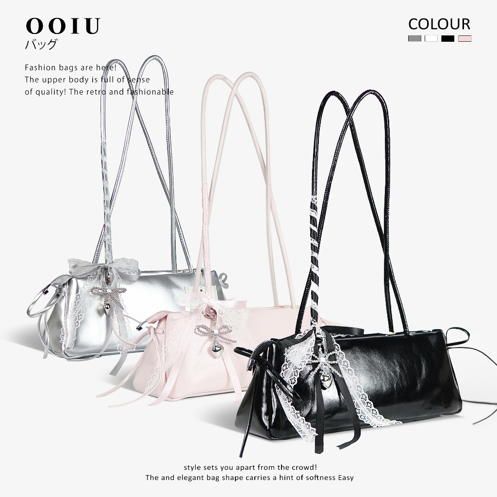 OOIU bag New Princess Collection Ballet bag รุ่นสายจิ๋ว OOIU กระเป๋าบัลเล่ต์ พร้อมเซ็ตโบว์