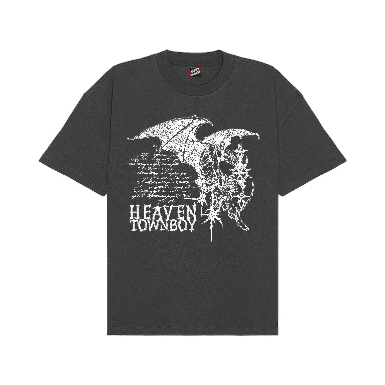 HEAVENTOWNBOY HAIL SATAN T-SHIRT FADED
