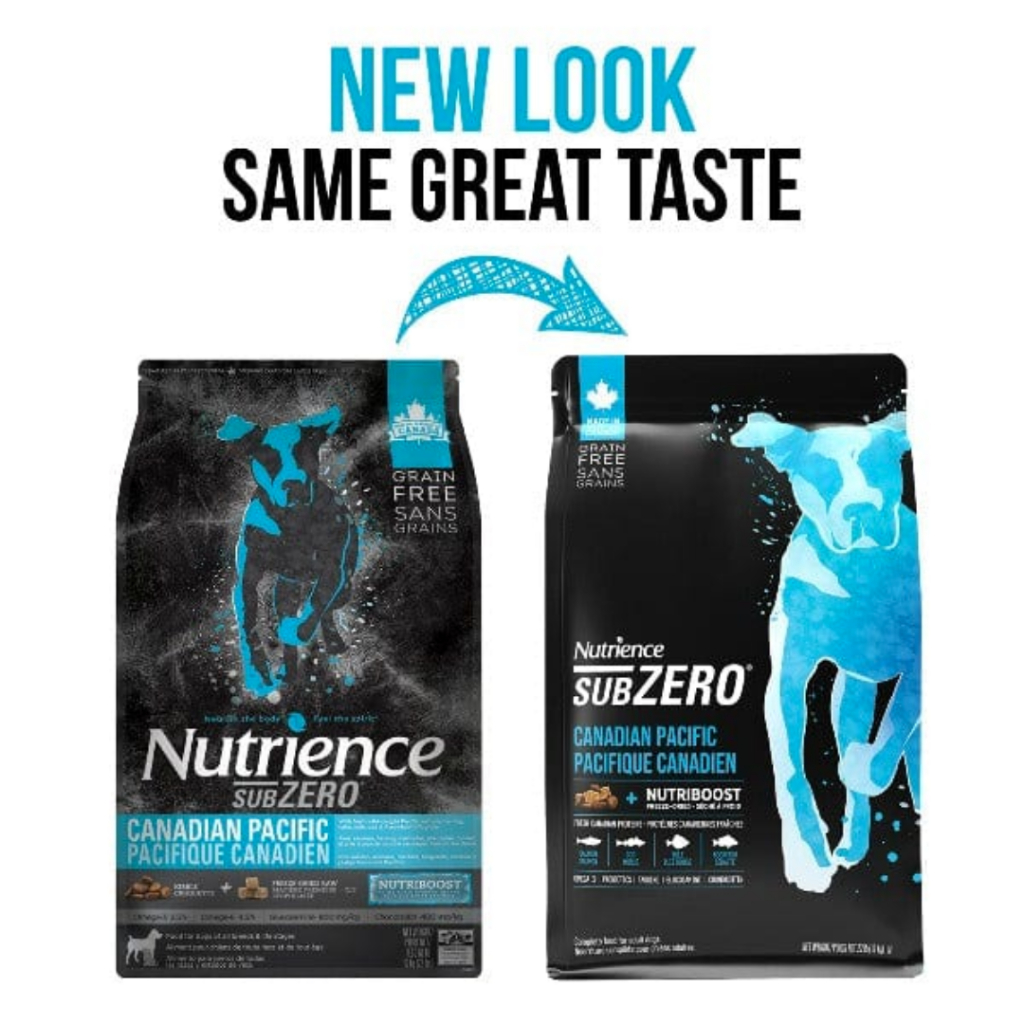 Nutrience SUBZERO Canadian Pacific Dog อาหารสุนัขแบบเม็ดผสมฟรีซดราย สูตรเนื้อปลา