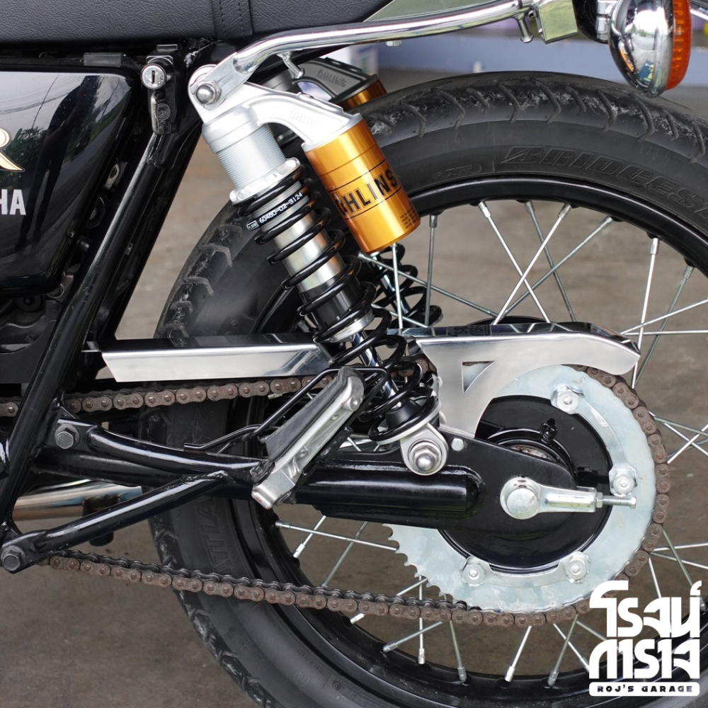 บังโซ่สแตนลส SR400 สำนัก โรจน์การาจ Roj's Garage