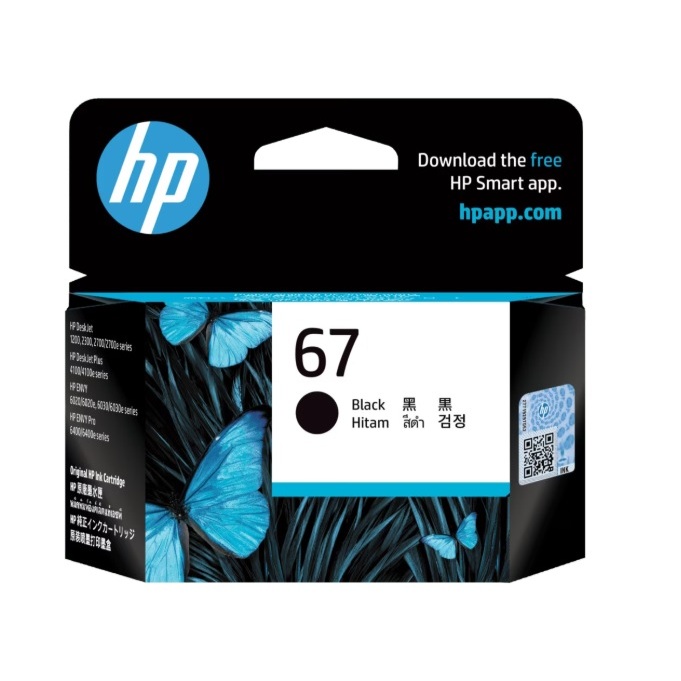 หมึกพิมพ์ HP 67 Black / HP 67 Tri-Color ของแท้ 100% รับประกันศูนย์