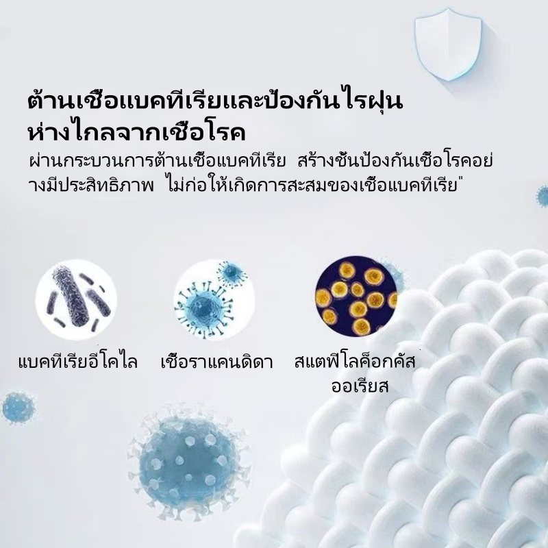 แผ่นฤดูร้อน เสื่อผ้าไหมน้ําแข็ง กันน้ําได้ แผ่น 3/3.5/5/6ฟุต เย็นและสดชื่น ป้องกันไร ที่นอนยางพารา - 1