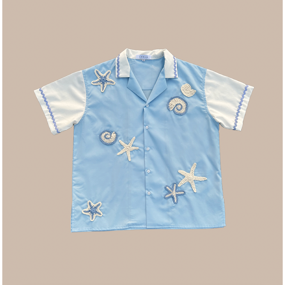LEELA-SEA HAWAII SHIRT-เสื้อฮาวายทะเล