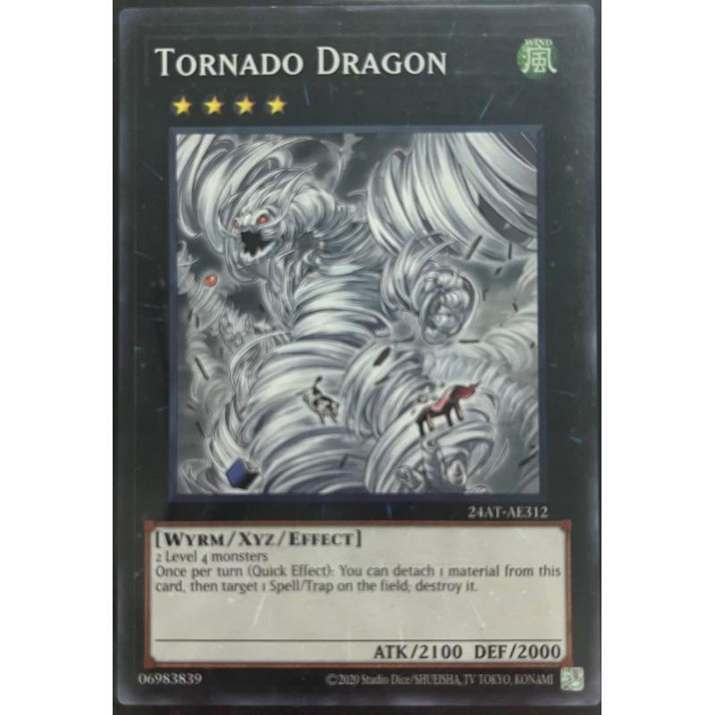 Yugioh Asia-Eng [24AT-AE312] Tornado Dragon (Common) การ์ดยูกิแท้ถูกลิขสิทธิ์