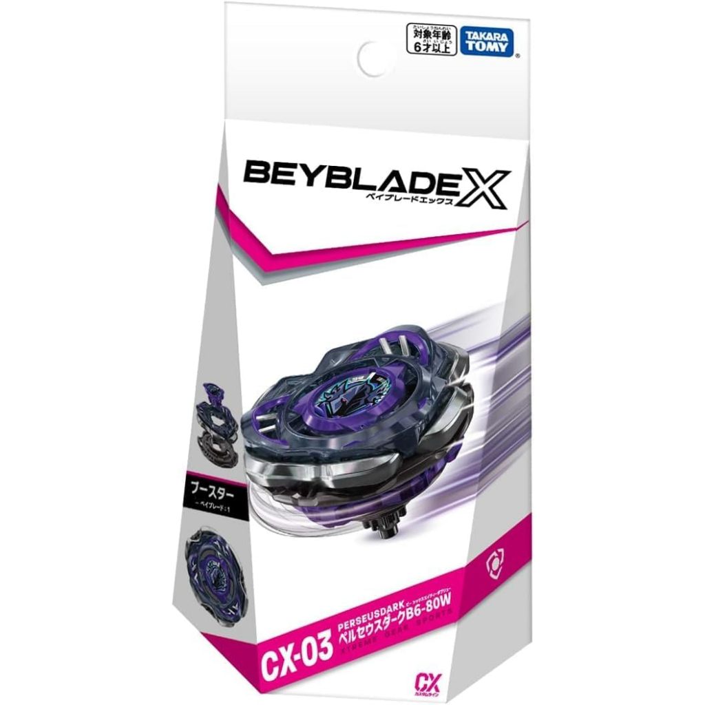 [พร้อมส่ง]  BEYBLADE X Beyblade X CX-03 Booster Perseus Dark B6-80W