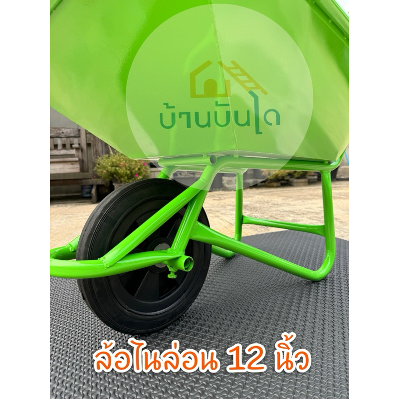 รถเข็นปูน รถเข็นล้อเดี่ยว ล้อไนล่อน12นิ้ว แข็งแรง ทนทาน - รูปที่ 2