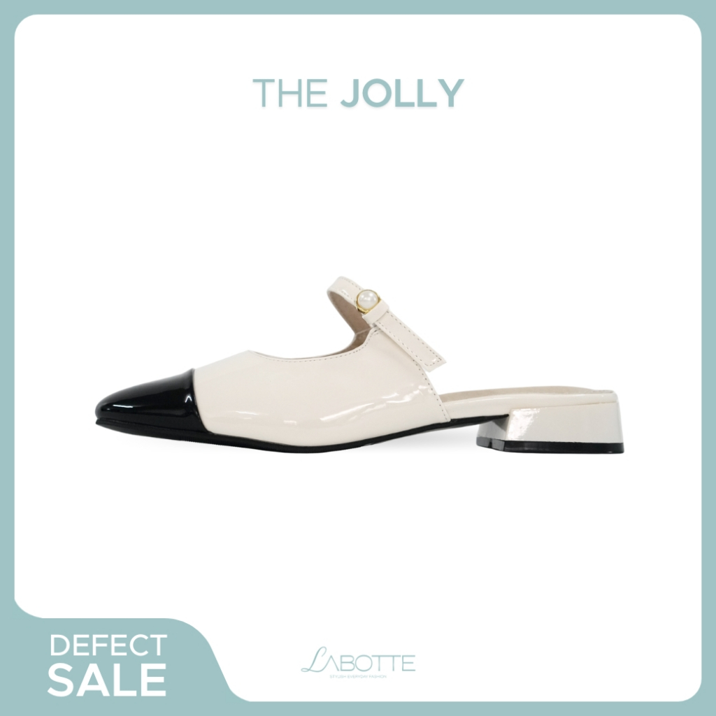 The Jolly (Defect) - Labotte.bkk รองเท้าสลิปเปอร์ทรงแมรี่เจน รองเท้าเปิดส้น (8320-F1)