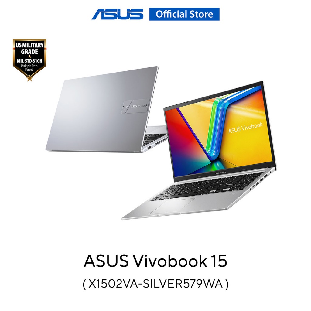 ASUS Vivobook 15 (X1502VA-SILVER579WA) 15.6" FHD, i5-13420H, 16GB, 512GB SSD, W11 (Cool Silver)