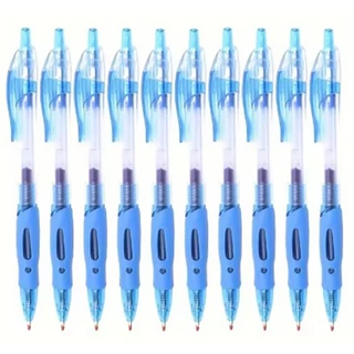 🎀แพ็ค12 ด้าม🎀 (1008) ปากกาเจลกดหัวลูกลื่น ปลอกใสขนาดหัวลูกลื่น 0.5mm เครื่องเขียนสำนักงาน โรงเรียน