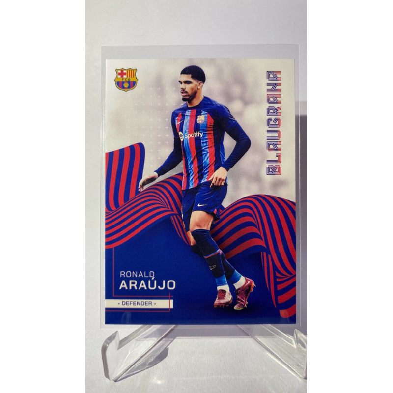 การ์ดนักฟุตบอล BARCELONA, BLAUGRANA, TOPPS 2023, Ronald Araujo, Busquets, Kessie, Pena, Rivaldo