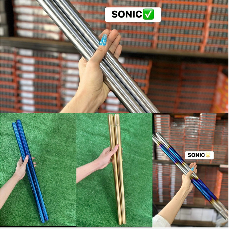 แกนโช๊คหน้า SONIC -DASH-TENA🔰แกน26MM.แกนโช๊คแต่ง 🔰ขนาดเท่าเดิม**ราคา1คู่