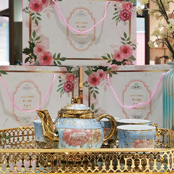 💥ซื้อ 7 แถม 1💥ชุดน้ําชา ชุดถ้วยน้ําชา เซรามิก🎉ของรับไหว้ ชุดของขวัญ ของรับไหว้งานแต่ง gift - รูปที่ 3