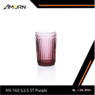 JJGLASS - ( AMORN )  KN 742/12.5 ST Purple - แก้วน้ำ เนื้อใส
