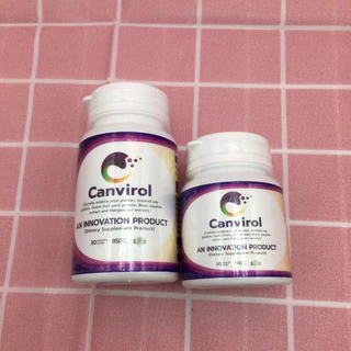 Canvirol 170mgและ850 mg (บรรจุ30แคปซูล) หมดอายุ2/2027 อาหารเสริมภูมิต้านทานสุนัขและแมว