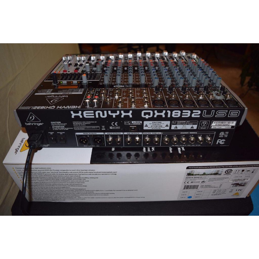 BEHRINGER XENYX QX1832USB 14 ช่อง  เครื่องผสมเสียง มีเอฟเฟกต์ audio studio mixer