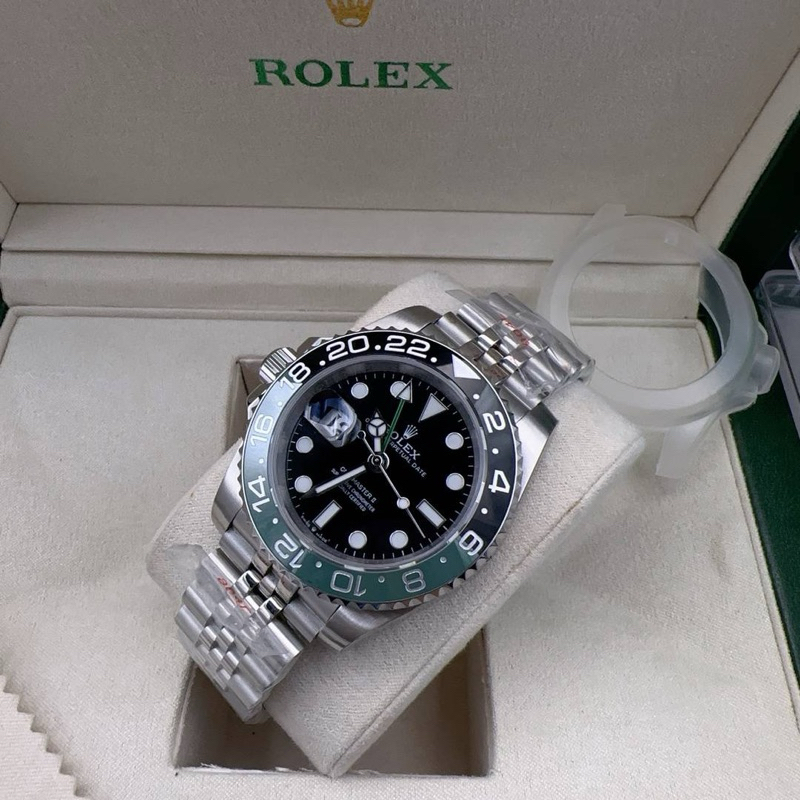 นาฬิกาพร้อมส่ง โรงงาน CC สุดจริง  ระบบออโต้  Size 41mm GMT ตั้งแยกได้ งานใหม่งานสวย