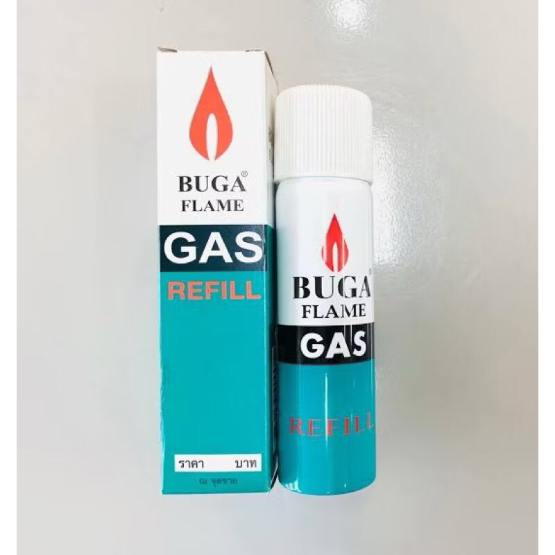 แก๊สกระป๋องเติมไฟแช็ก Buga Gas Refill แก๊สเติมไฟแช็ก แก๊สไฟแช็ก 3 ขนาด 50g / 130g / 300g