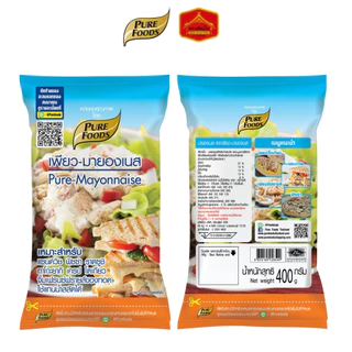 (มีฮาลาล) เพียวมายองเนส ทำแซนวิส พิซซ่า ทาโกยากิ โตเกียว แทนน้ำสลัด ขนาด 400 g. ตรา เพียวฟู้ดส์