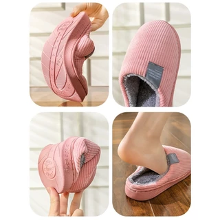 🔥ลดล้างสต็อก🔥 รองเท้าใส่ในบ้าน พื้นยาง กันลื่น รองเท้าสลิปเปอร์ กันลื่น slipper สีพื้น กันหนาว ใส่สบาย พร้อมส่ง