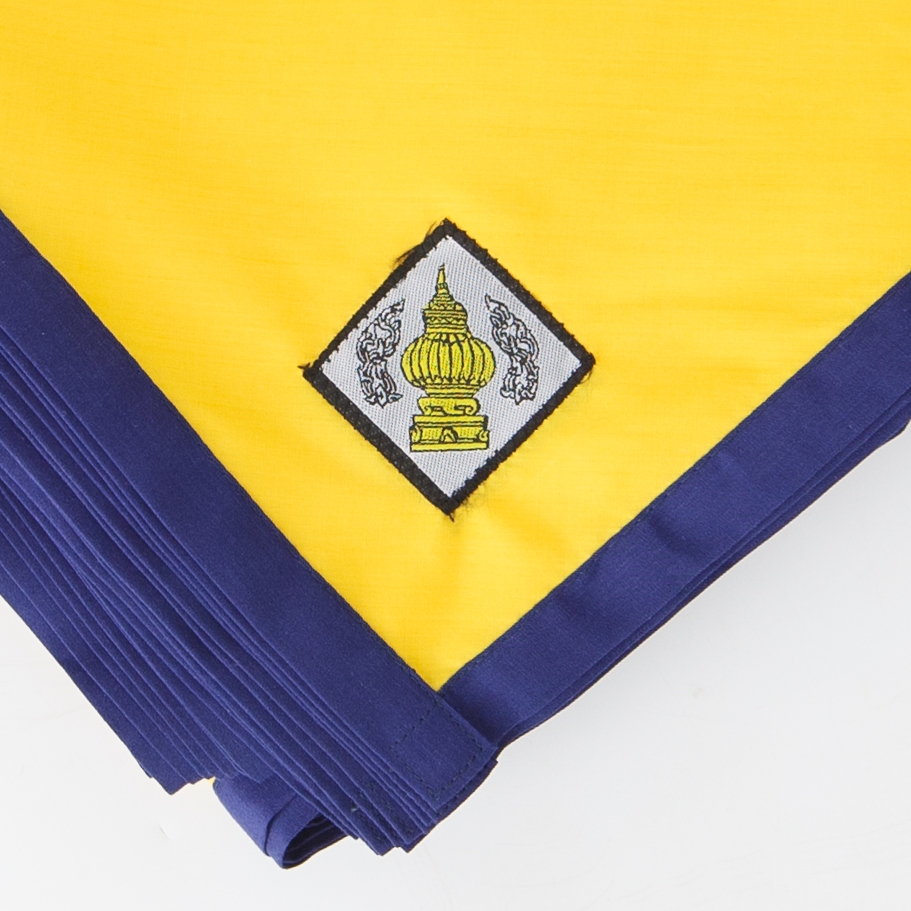 ผ้าพันคอลูกเสือสำหรับคุณครู เขตกรุงเทพฯ และปริมณฑล สีประจำจังหวัด มาตรฐานลูกเสือไทย ราคาหลักสิบ