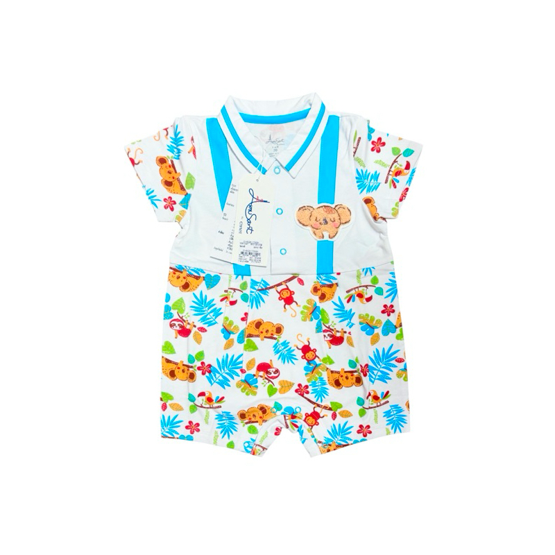 Enfant Amusant New Collection ชุดรอมเปอร์ ชุดหมีสั้น บอดี้สูทสั้น สำหรับเด็กอายุแรกเกิด-12เดือน Size 60,70,80