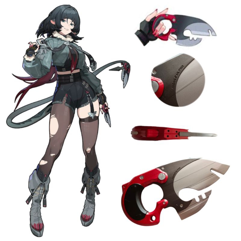 พร๊อพอาวุธ JANE DOE [  Zenless Zone Zero ] งานเรซิ่น 3D [ Cosplay ]