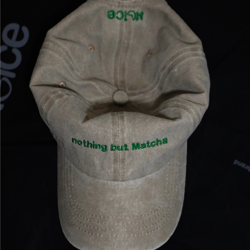 Noice l หมวกสีน้ำตาลฟอก 'nothing but Matcha'
