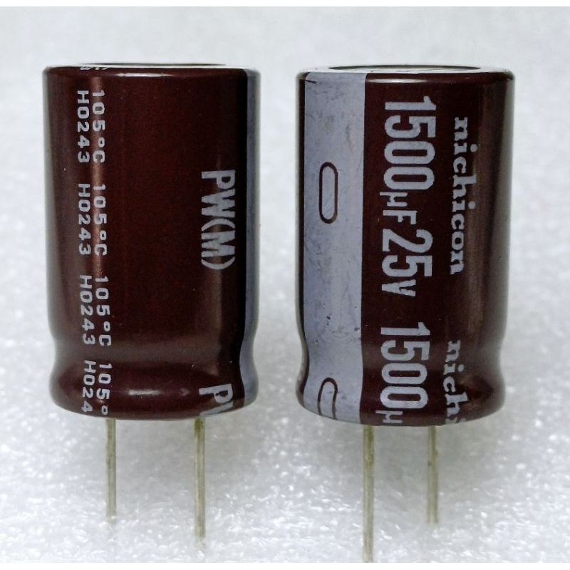 Nichicon PS 1500uf 25v Capacitor ตัวเก็บประจุ คาปาซิเตอร์