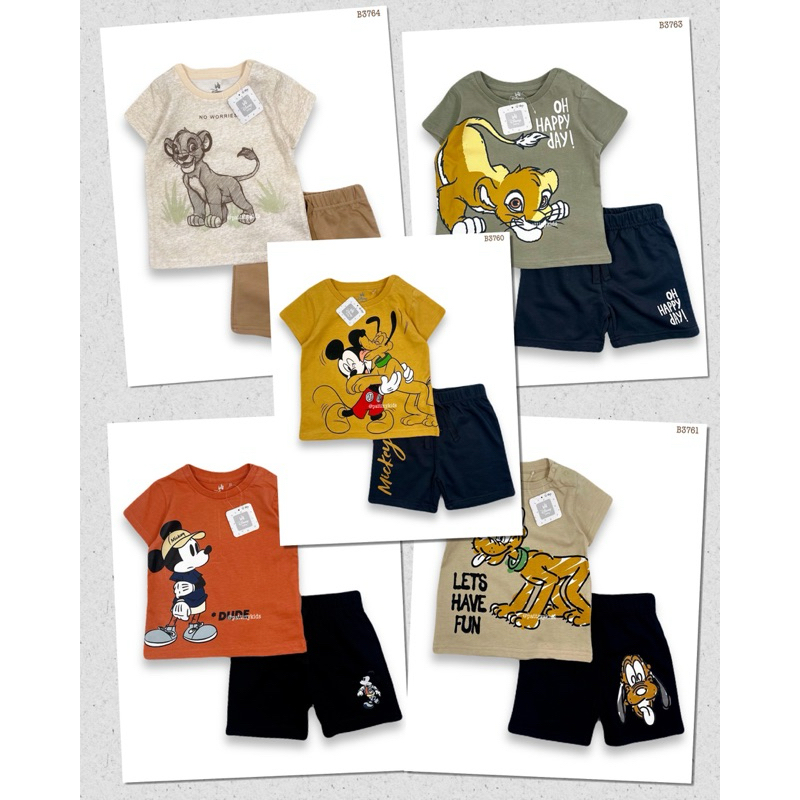 𝐃𝐢𝐬𝐧𝐞𝐲 baby ชุดเชต2ชิ้น เสื้อ+ กางเกง(3m-24m)