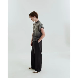 Hiptrack™ แท้งค์ ท็อป เสื้อทรงโอเวอร์ไซส์ แขนตัด ชายเสื้อสั้น - ซันเฟด