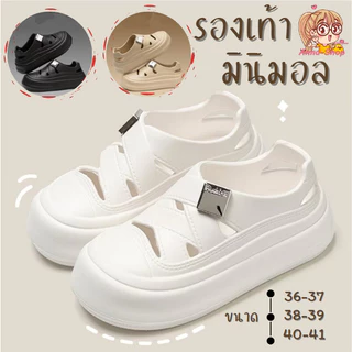 Anna shop รองเท้าผู้หญิงแฟชั่น ทรงมินิมอล งาน EVA คัชชู รองเท้าสาวเทห์หุ้มส้น มาใหม่ T314