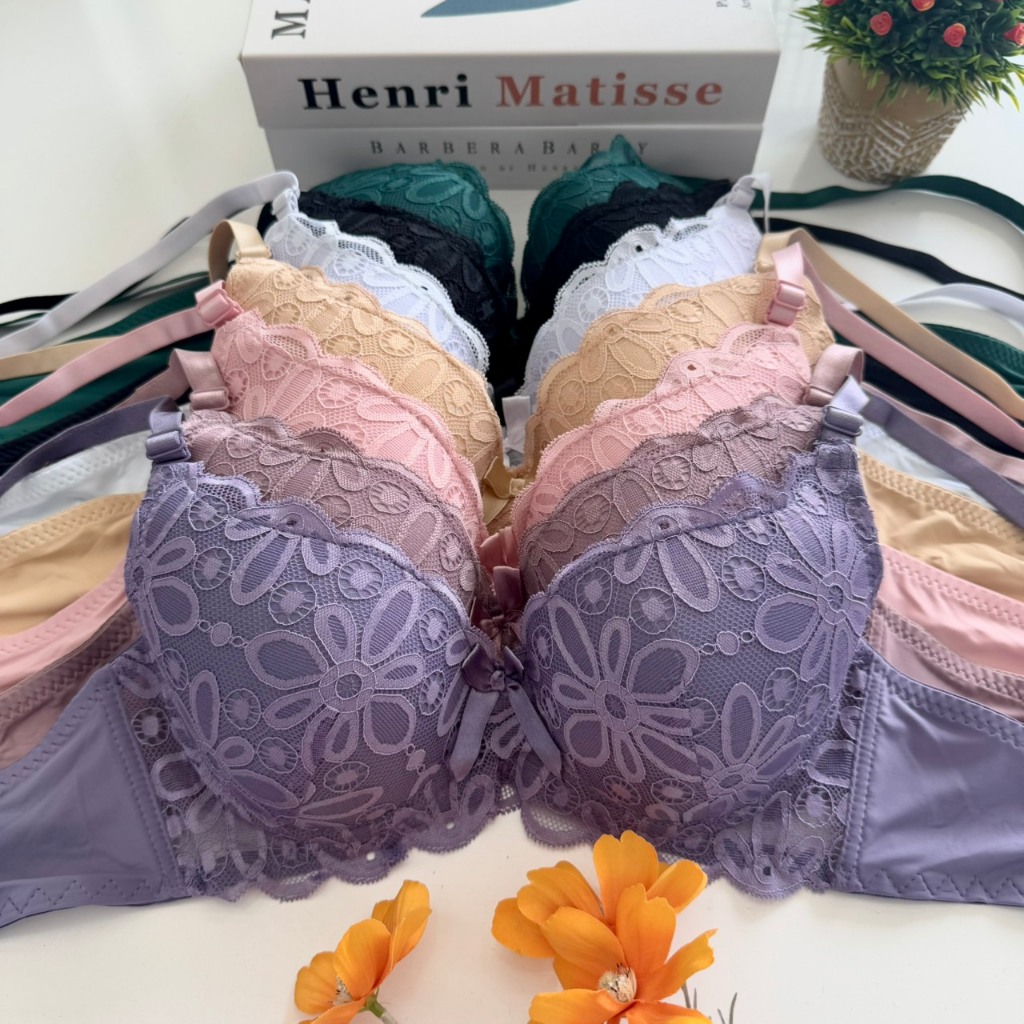 เสื้อในมีโครง คัพ B/C ไซส์ 36-42 ฟองน้ำบาง ผู้หญิง Clothing ลูกไม้ ฟองน้ำ