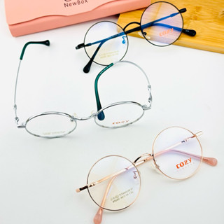 กรอบแว่นทรงกลม Cozyรุ่น89080 ไททาเนียม ขาบิดงอได้