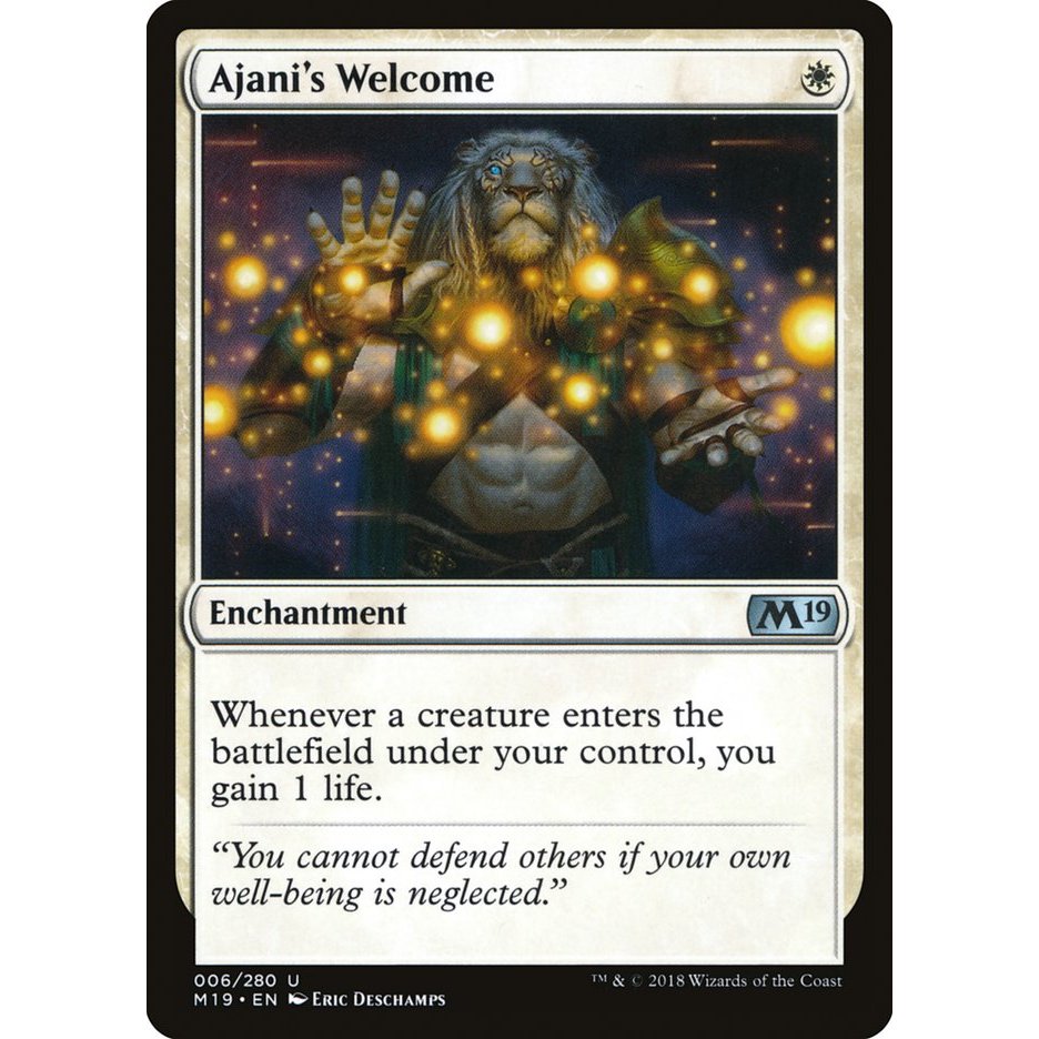 Ajani's Welcome การ์ด Magic the Gathering [MTG] ของแท้