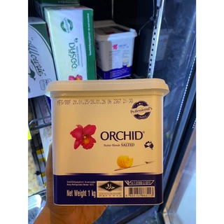Orchid ออร์คิด เนยสด บัตเตอร์เบลนด์ 1 กิโลกรัม ( ชนิดเค็ม / จืด ) (** ล็อตใหม่กล่องกระดาษ )