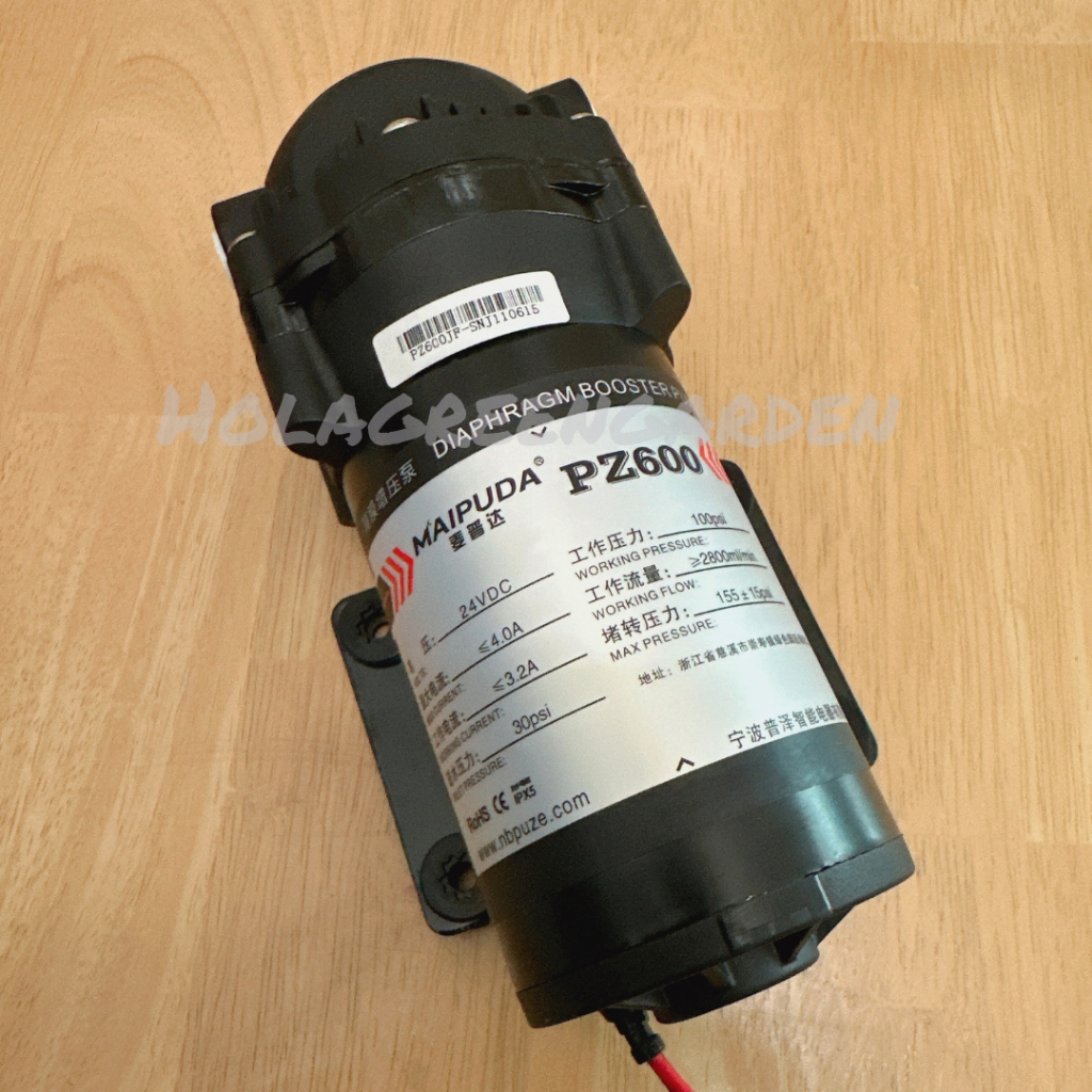 ปั๊มน้ำ ปั๊มเงียบ RO 600G PZ600 24V พ่นหมอก ปั๊มพ่นหมอก เครื่องกรองน้ำ ≥2.8L/min ราคา ถูกที่สุด ดีลบีเคเค แกลเลอรีภาพที่ 4