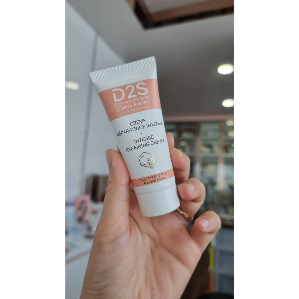 d2s science solution intense repairing cream 40ml ครีมบำรุงเพิ่มความชุ่มชื้นผิวลดรอยแดงใช้หลังทำหัตถ