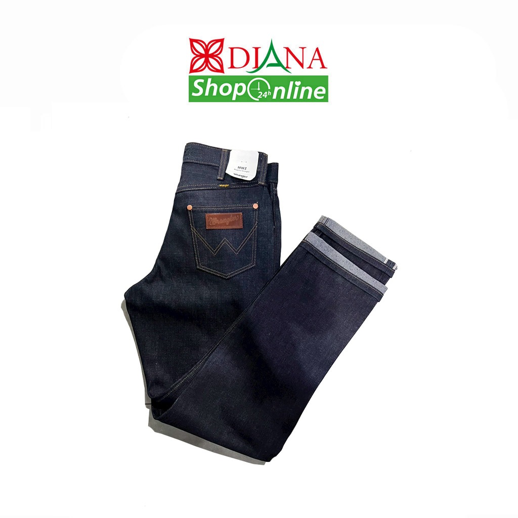กางเกงยีนต์ WRANGLER ของแท้ รุ่น WR S124MMWZN27  ริมแดง กระบอกใหญ่