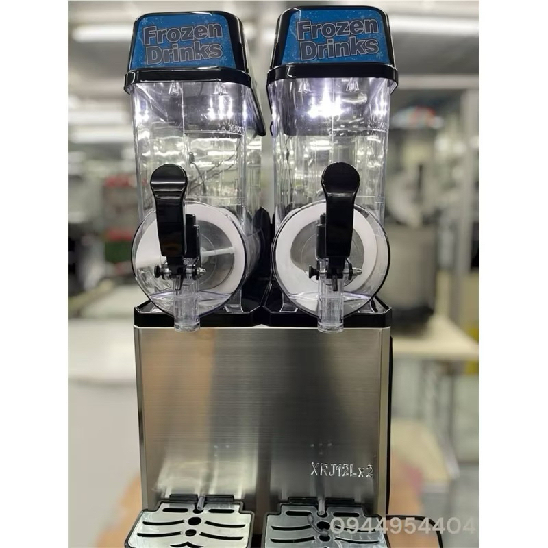 เครื่องสเลอปี้รุ่นอัตโนมัติ2โถ compressorอิตาลี embracoเย็น900 watts